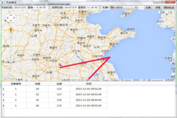 车联网远程监控系统历史轨迹画面