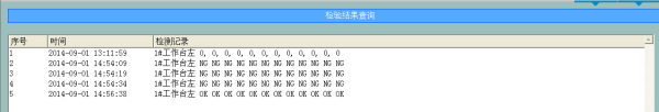 机器人控制系统记录检测结果
